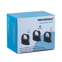 Printerfield Black Color Compatible Printer Ribbon for VERTEX TR-810 for PIX-21/PIX3000/ Time Recorder/Time Clock 256 pcs