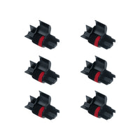 6 Pack Printerfield Compatible Calculator Printer Ribbons Ink Roller IR40T IR-40T Black/Red