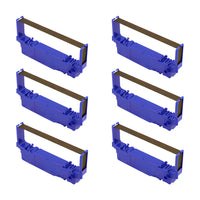 6 Pack Printerfield Compatible Ribbon Cartridge for STAR SP700/SP742/SP712/RC700 Cash Register/POS Printers Purple Color